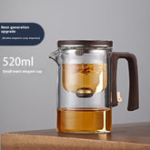 Small Waist One-click Magnetic Filter Glass Teapot